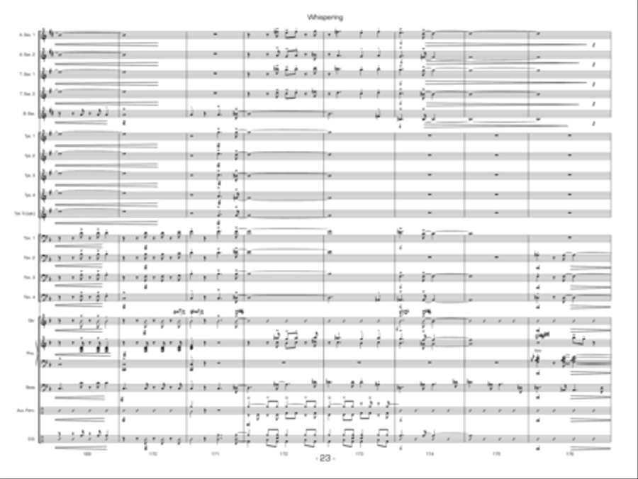 Whispering Whispering Jazz Ensemble scores gallery preview page 23