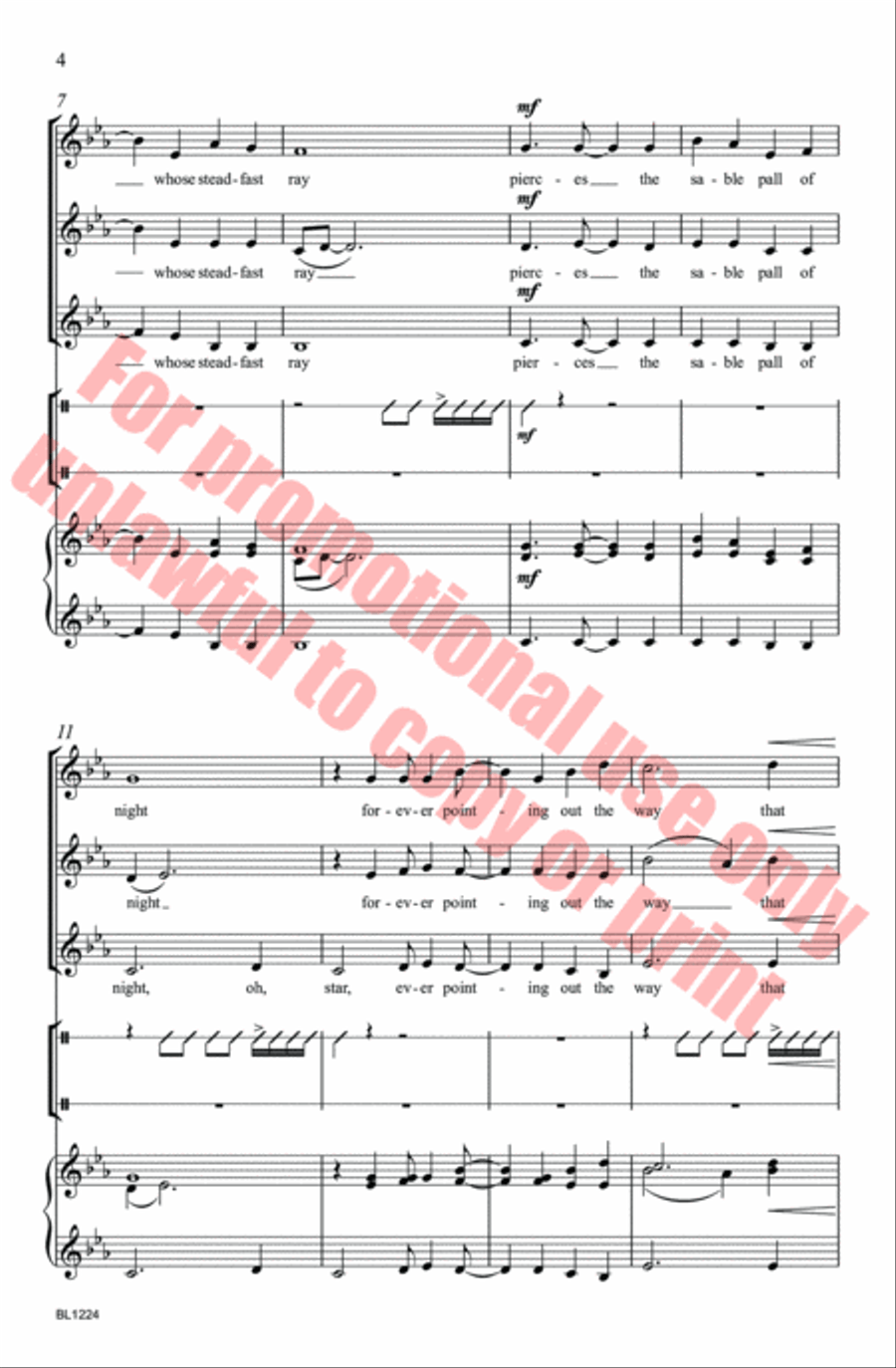 Freedom's Hallowed Light SSA scores gallery preview page 5
