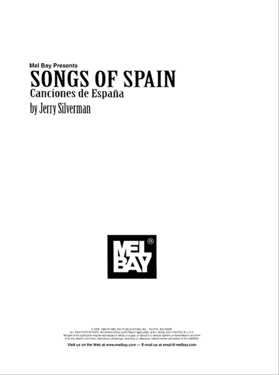 Songs of Spain Songs of Spain Piano, Vocal scores gallery preview page 2