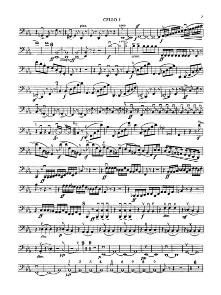String Octet in E-Flat Major, Op. 20: Cello