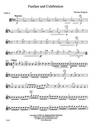 Fanfare and Celebration: Viola