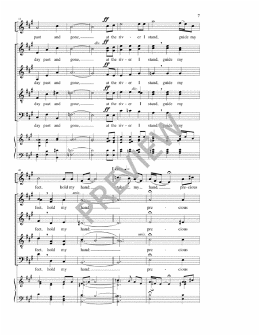 Precious Lord 4-Part scores gallery preview page 8