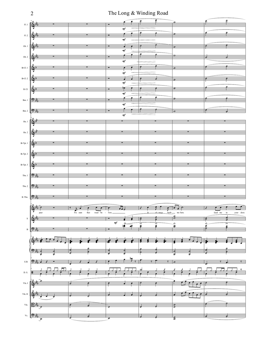 The Long And Winding Road Full Orchestra scores gallery preview page 2