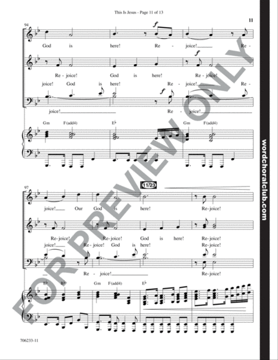This Is Jesus - Anthem 4-Part scores gallery preview page 12