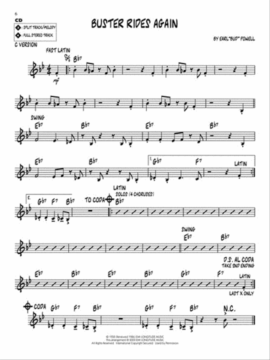 Bud Powell C Instrument scores gallery preview page 4