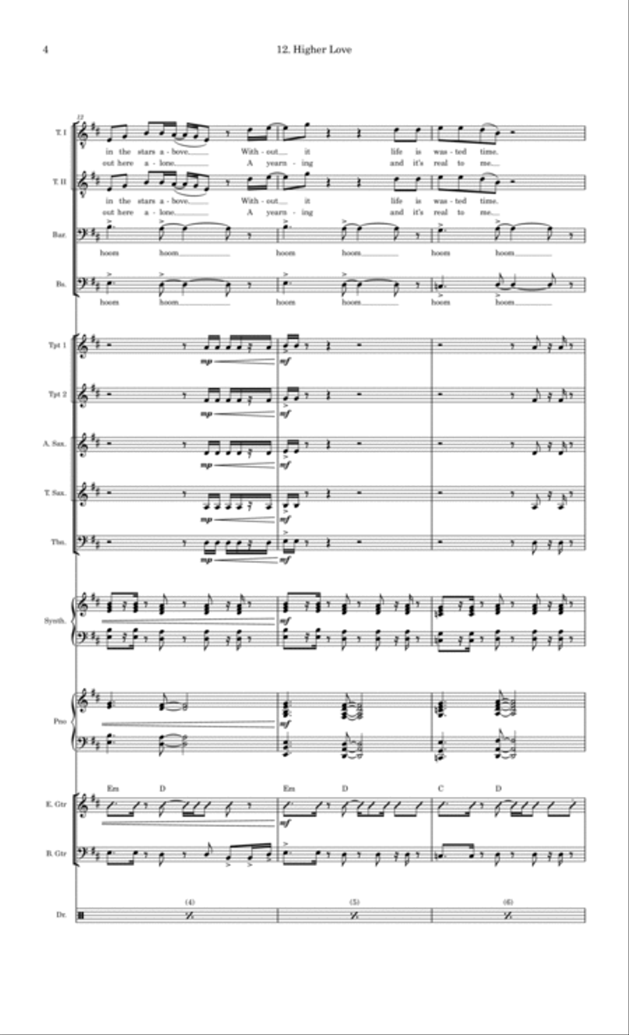 Higher Love Large Ensemble scores gallery preview page 4