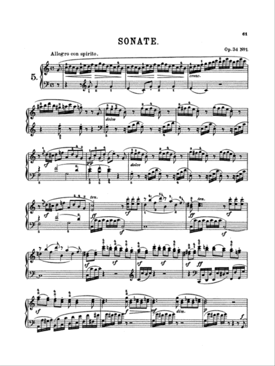 Clementi: Seven Sonatas (Volume I) Piano Solo scores gallery preview page 1