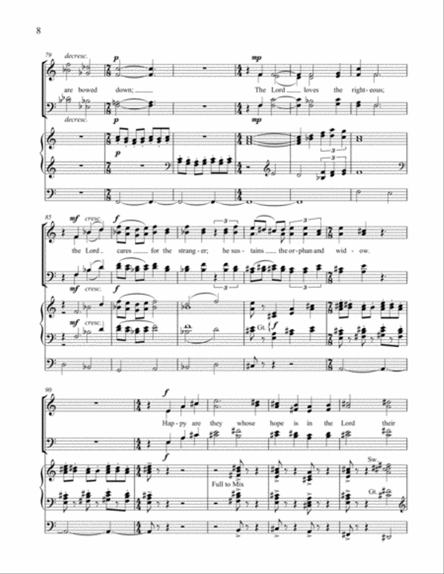 Praise the Lord, O My Soul 4-Part scores gallery preview page 5