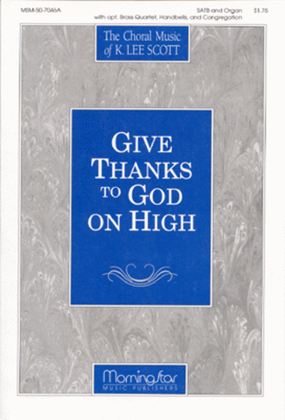 Book cover for Give Thanks to God on High (Full Score)