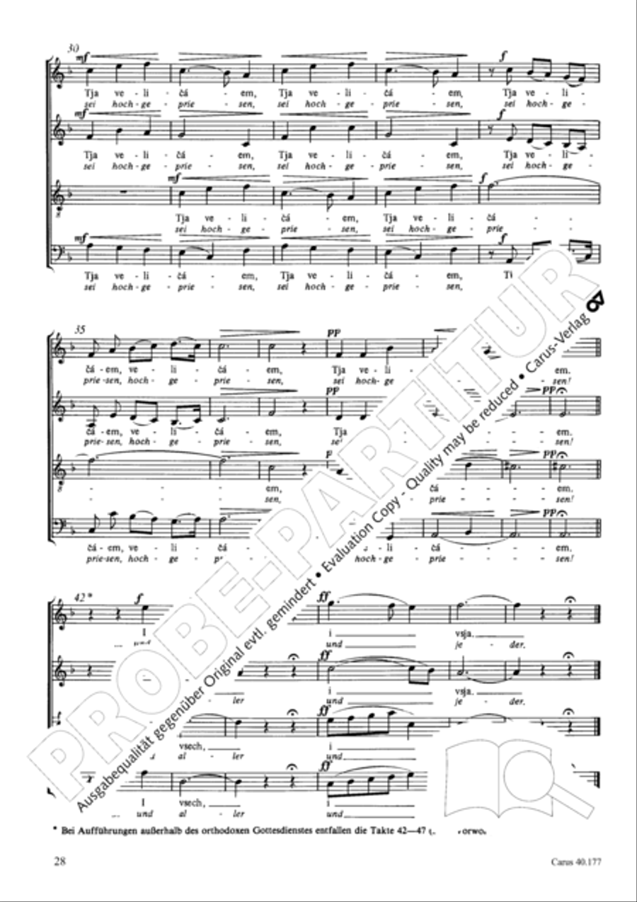 Neun liturgische Chore Collection / Songbook scores gallery preview page 29
