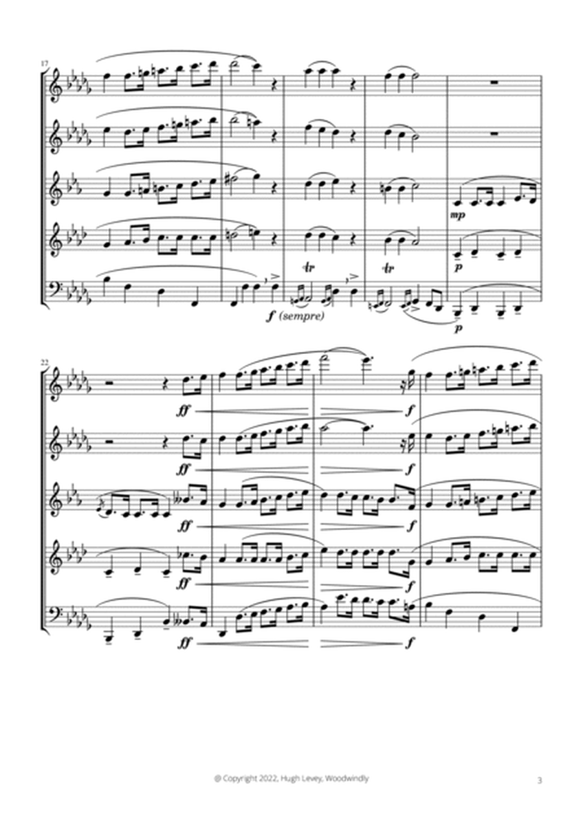 Marche Funèbre (Funeral March) from Piano Sonata No. 2 in Bb Minor Opus 35 (Wind Quintet) image number null