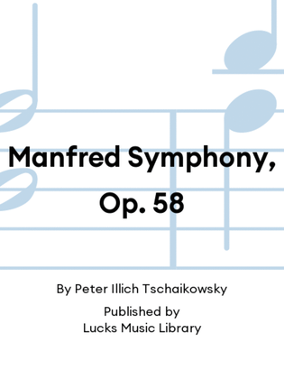 Book cover for Manfred Symphony, Op. 58