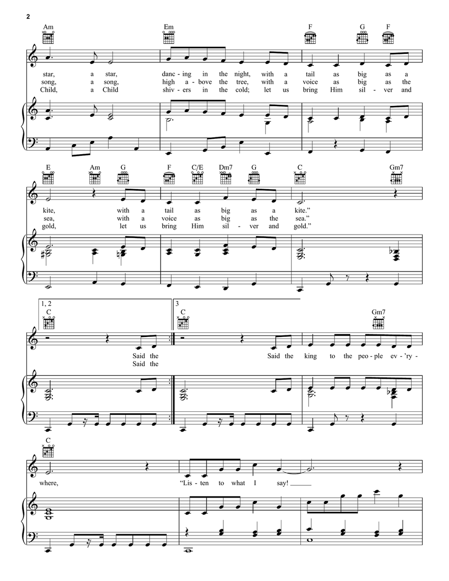 Do You Hear What I Hear Guitar scores gallery preview page 2