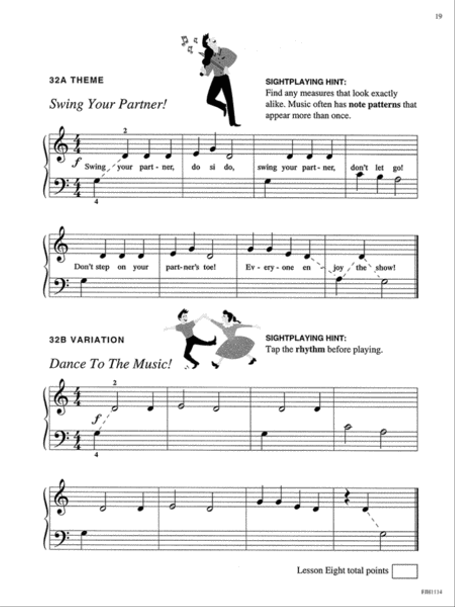 Let's Sightplay! Book 1 Easy Piano scores gallery preview page 3