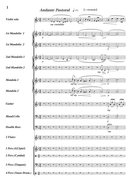 Pastoral Fantasy (111)（with Violin） Violin - Digital Sheet Music