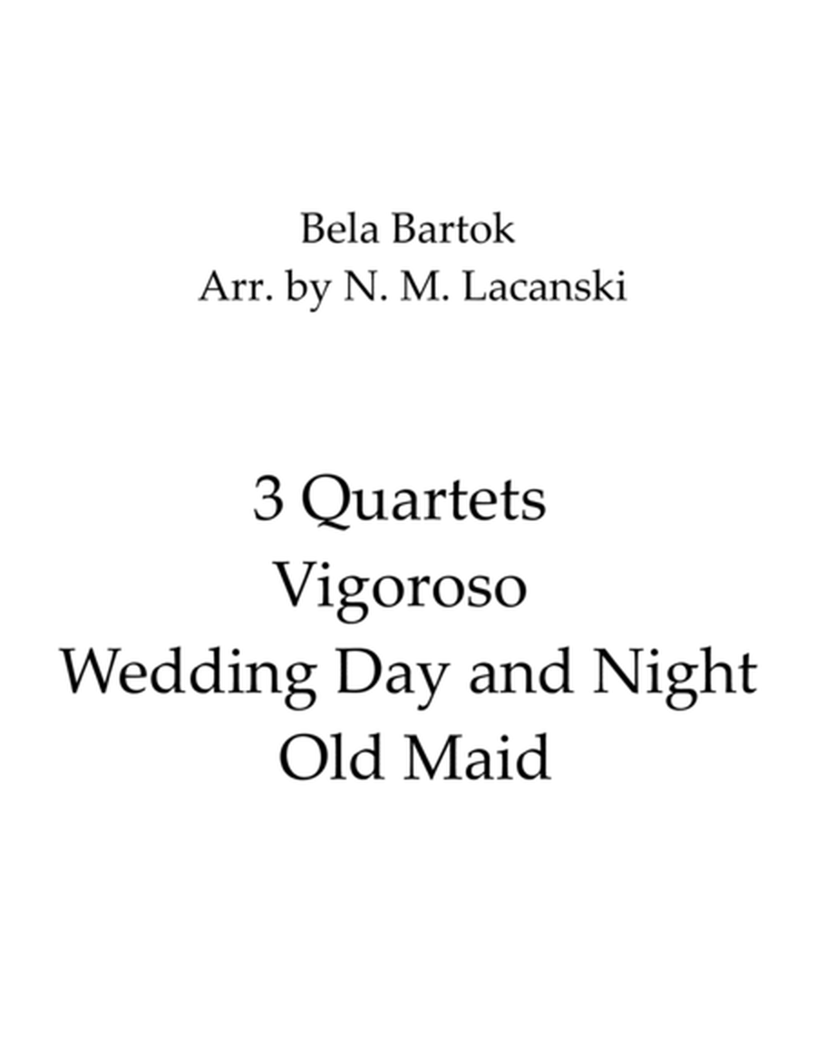 3 Quartets Vigoroso Wedding Day and Night Old Maid image number null