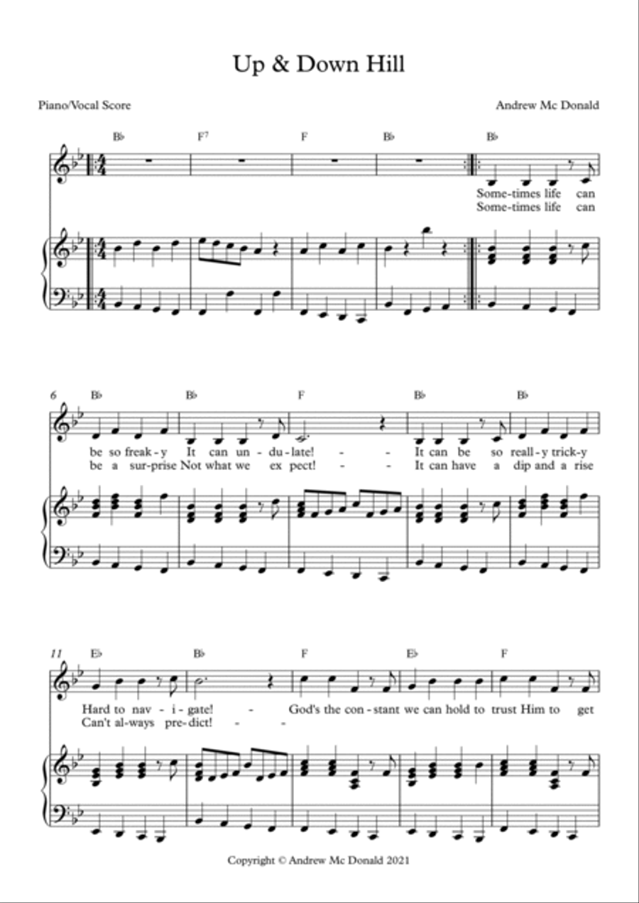 Up & Down Hill Voice scores gallery preview page 2