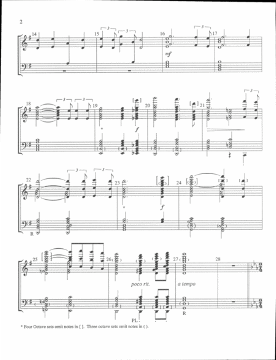 O Holy Night - handbell part 5-Octaves scores gallery preview page 3