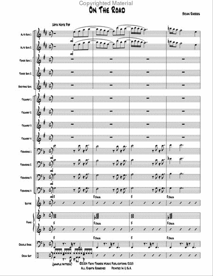 On The Road On The Road Jazz Ensemble scores gallery preview page 3