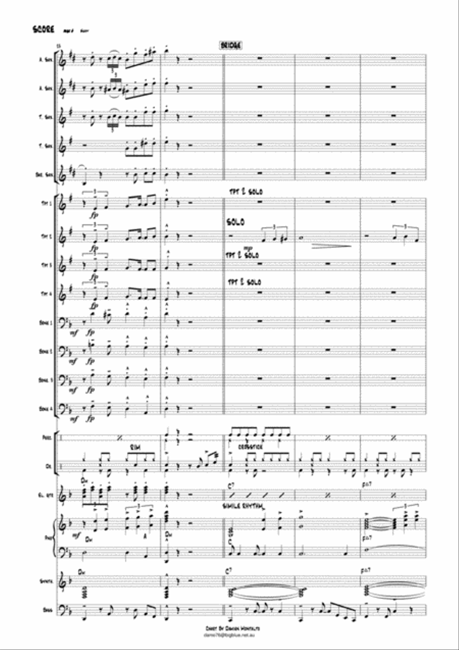 Sway (Quien Sera) Sway (Quien Sera) Jazz Ensemble scores gallery preview page 6
