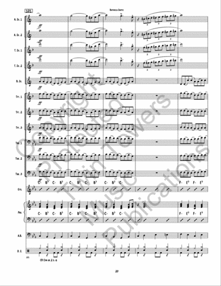 Buffarilla Shuffle Jazz Ensemble scores gallery preview page 21