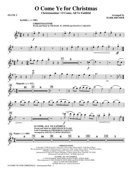 O Come Ye For Christmas (Medley) - Flute 2