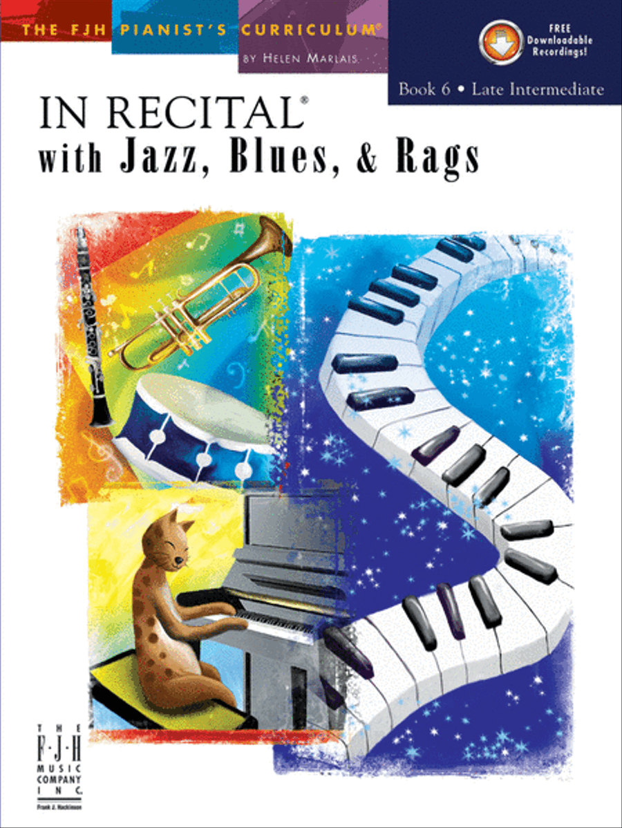 In Recital with Jazz, Blues & Rags, Book 6 Piano Method scores gallery preview page 2