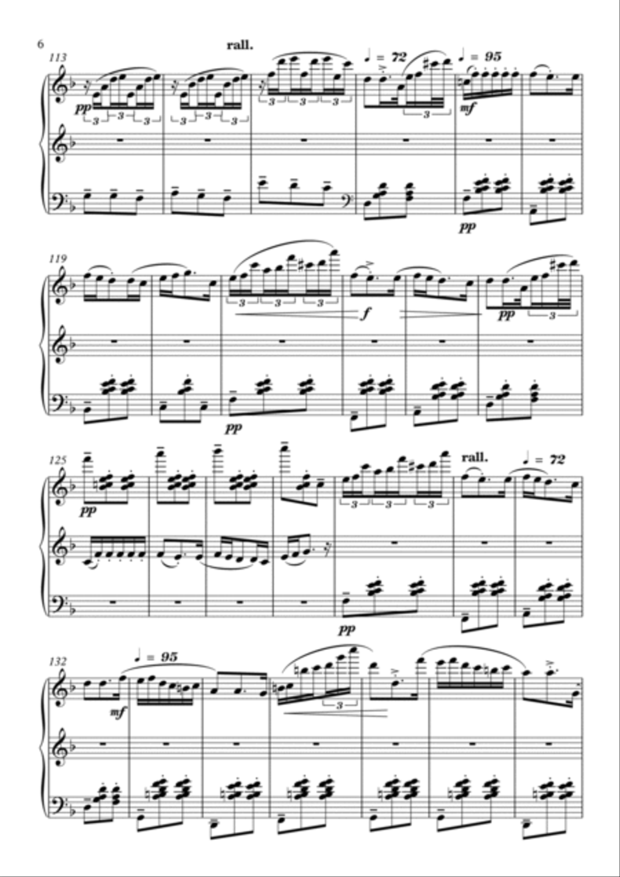 Valle brilante çame Piano Solo scores gallery preview page 6