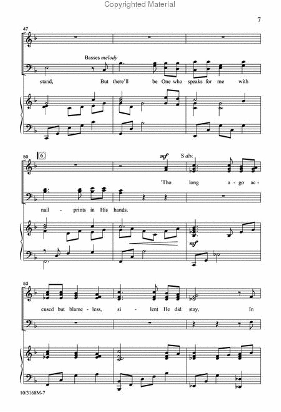 I Will Not Stand Alone Divisi scores gallery preview page 6
