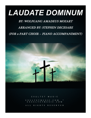 Book cover for Laudate Dominum (for 2-part choir - Piano Accompaniment)