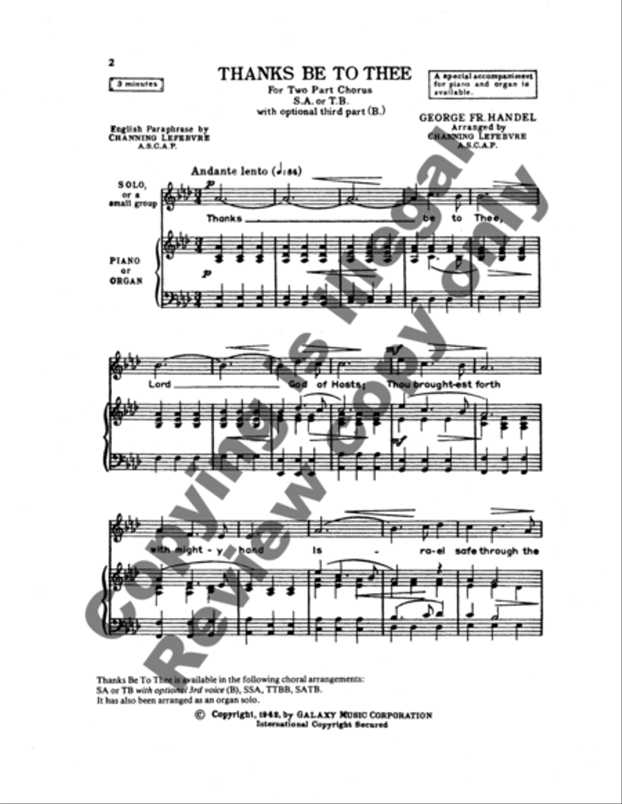 Thanks Be To Thee TB scores gallery preview page 6