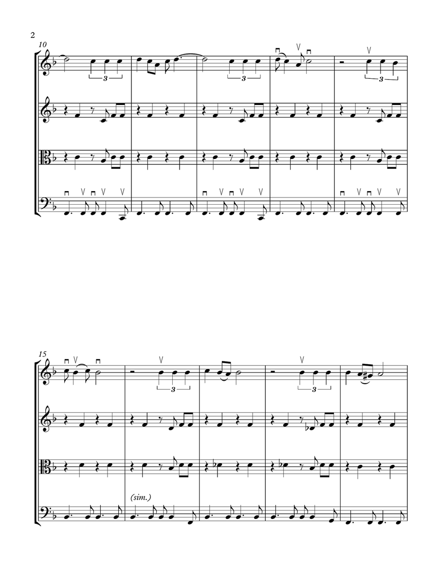 Can't Take My Eyes Off Of You String Quartet scores gallery preview page 2
