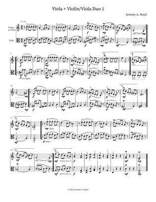 Viola + Violin/Viola Duo 1