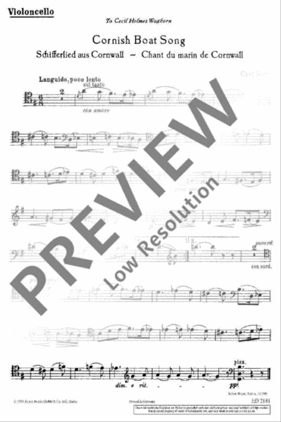 Cornish Boat Song Cornish Boat Song Piano Trio scores gallery preview page 5