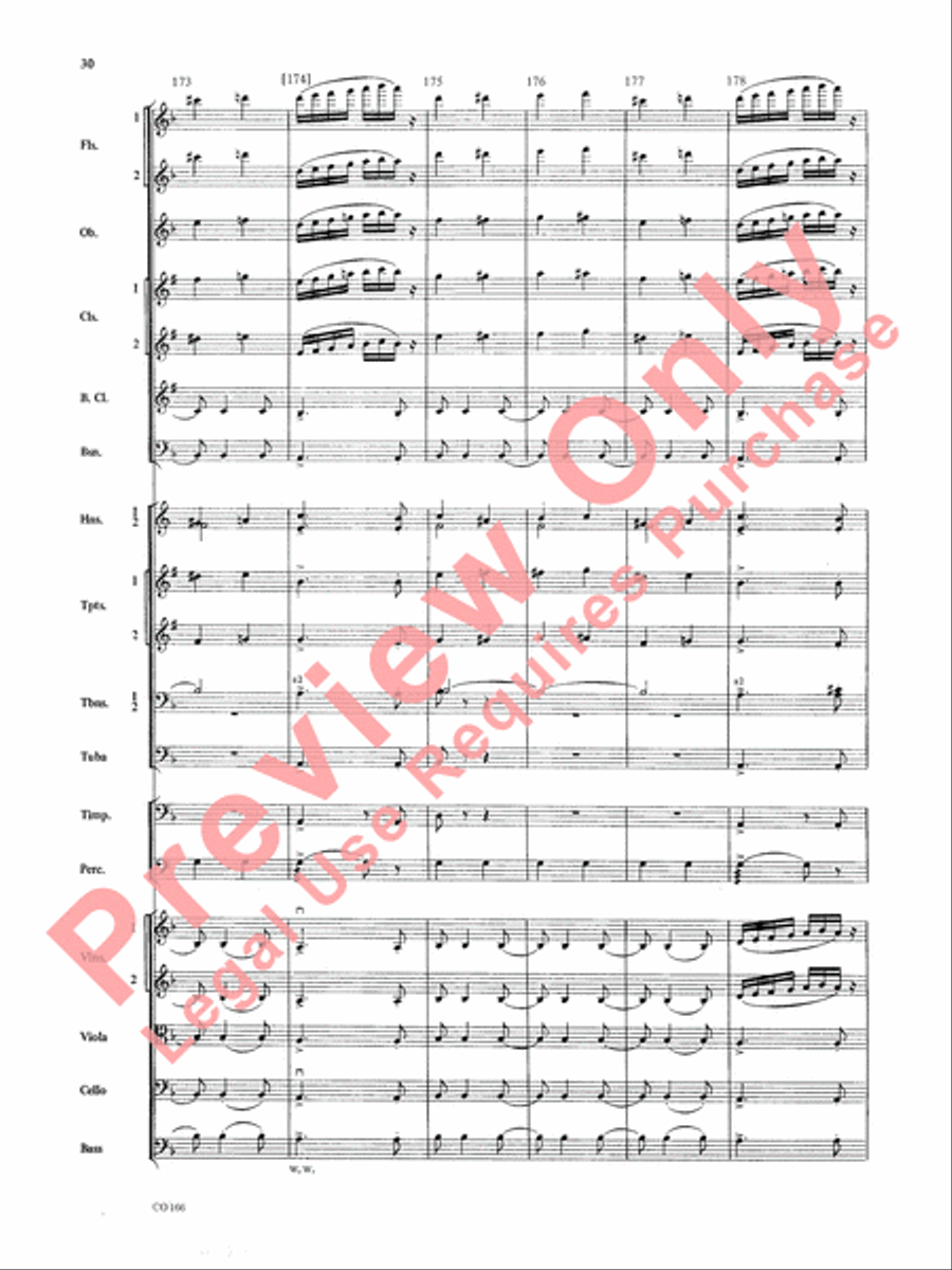 Bacchanale from Samson & Delilah (Score Only) Full Orchestra scores gallery preview page 33