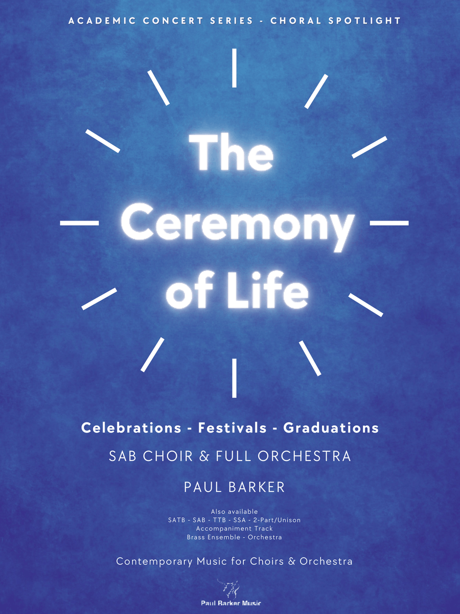 The Ceremony of Life [SAB Choir & Full Orchestra] 3-Part scores gallery preview page 1