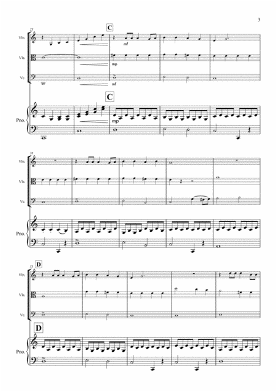 A Million Dreams Piano Quartet scores gallery preview page 3