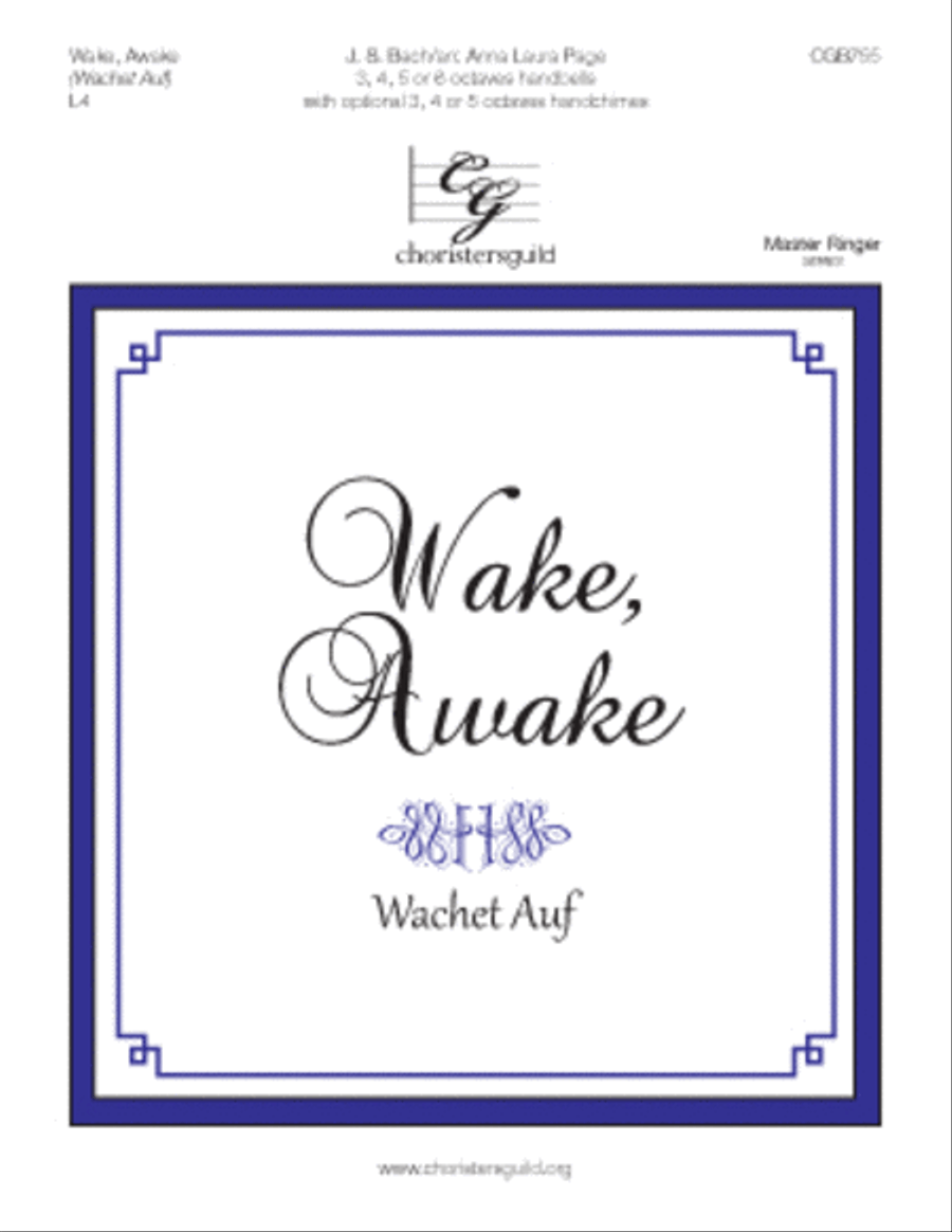 Wake Awake [Wachet Auf] Handbell Choir scores gallery preview page 1