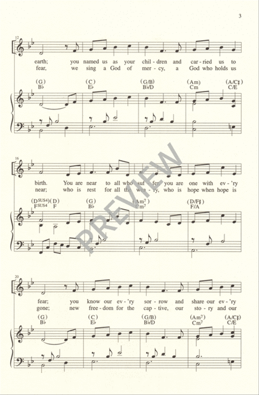 Love beyond All Telling Love beyond All Telling Unison Choir scores gallery preview page 3