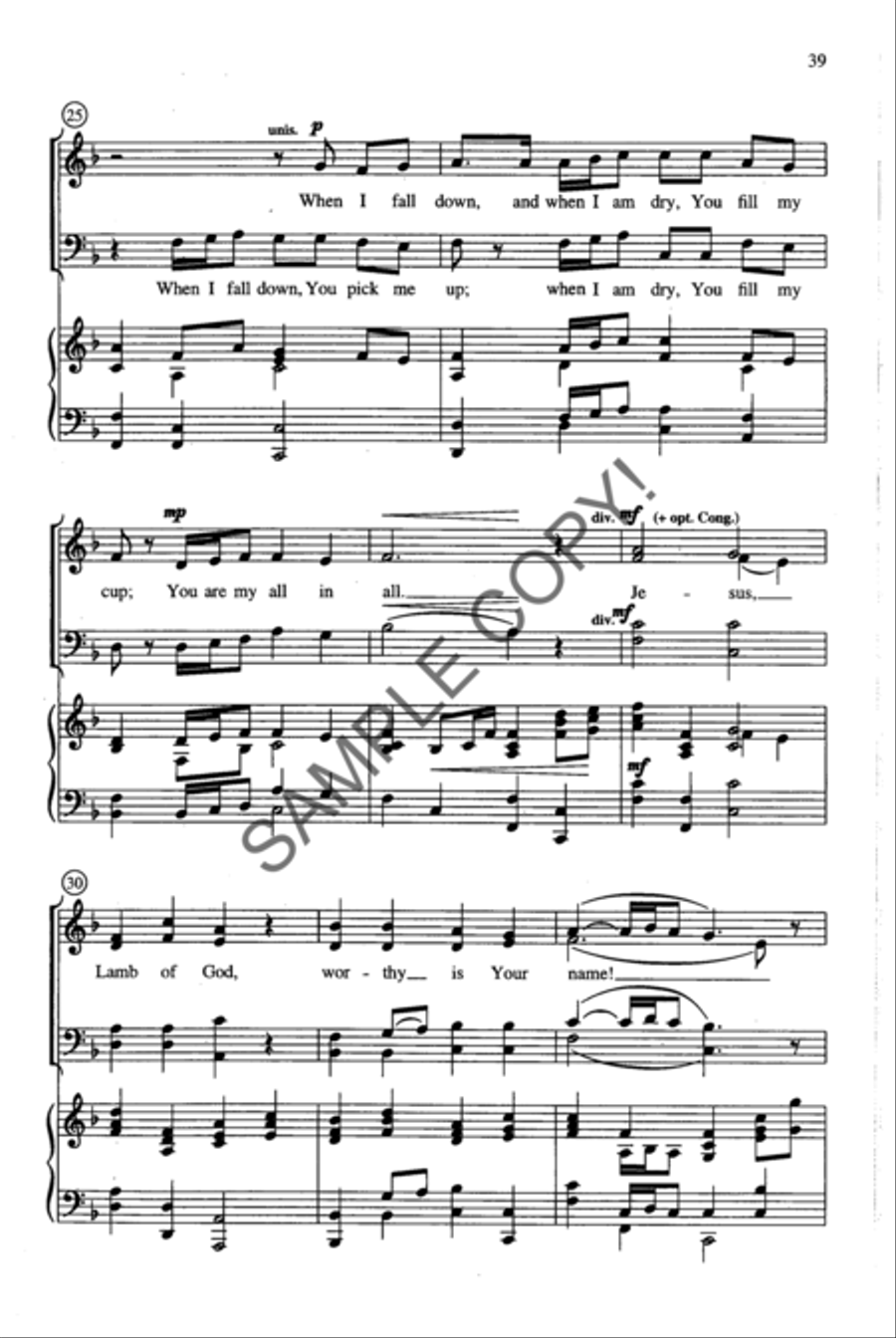 Shadow of the Cross 4-Part scores gallery preview page 25
