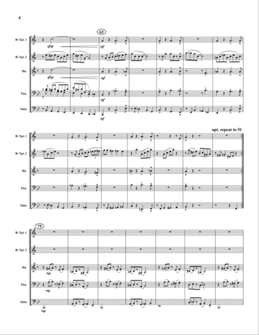 Royal Garden Blues Brass Quintet scores gallery preview page 4