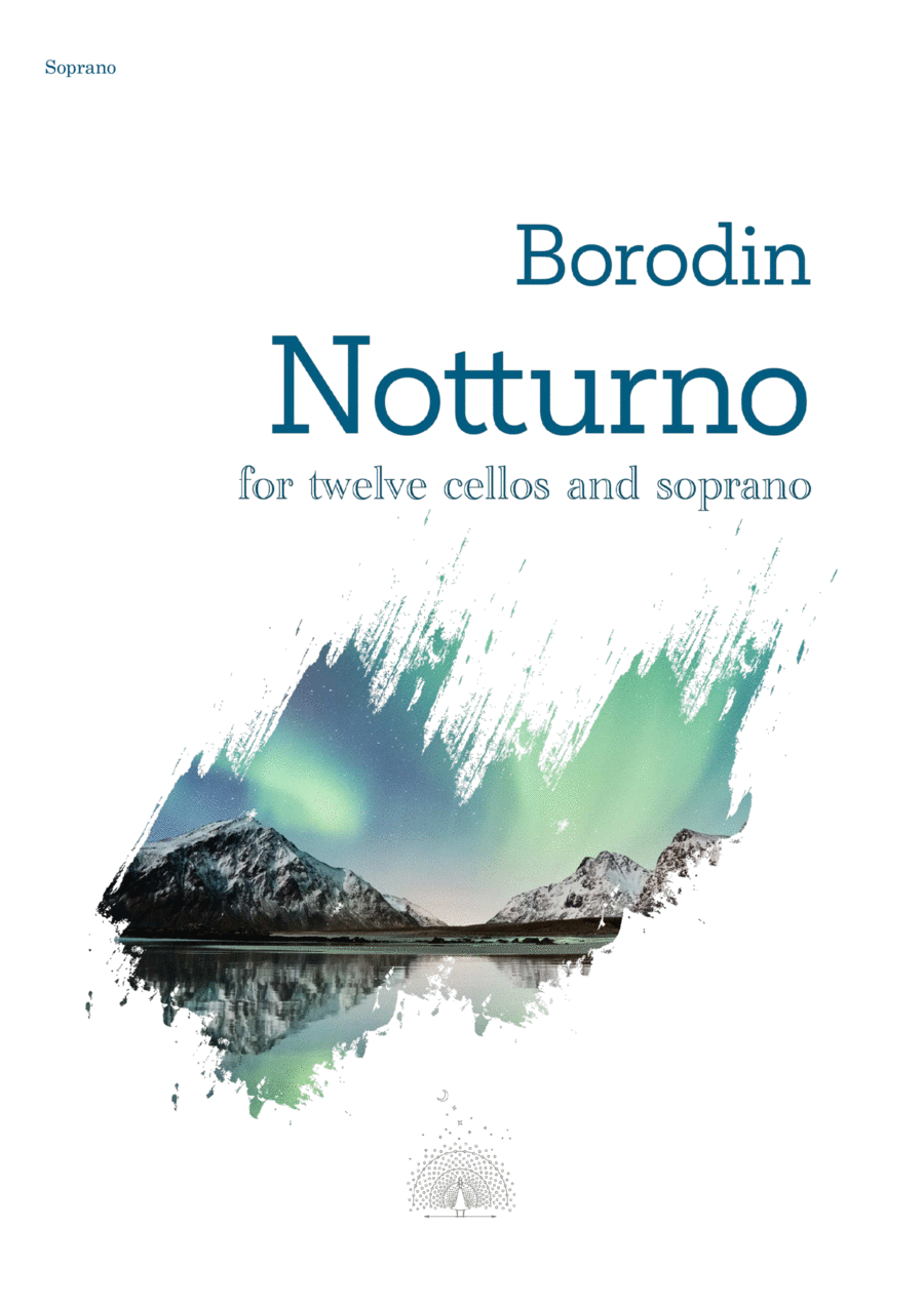 Notturno - for soprano and twelve cellos Cello scores gallery preview page 1