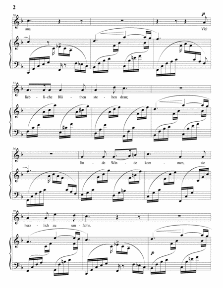 SCHUMANN: Der Nussbaum, Op. 25 no. 3 (transposed to F major)