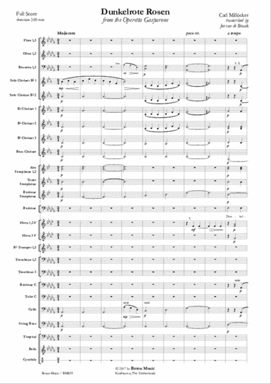 Dunkelrote Rosen Concert Band scores gallery preview page 2