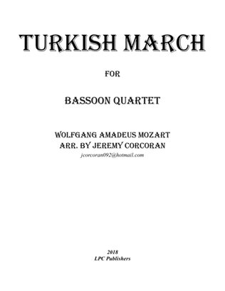 Book cover for Turkish March for Bassoon Quartet