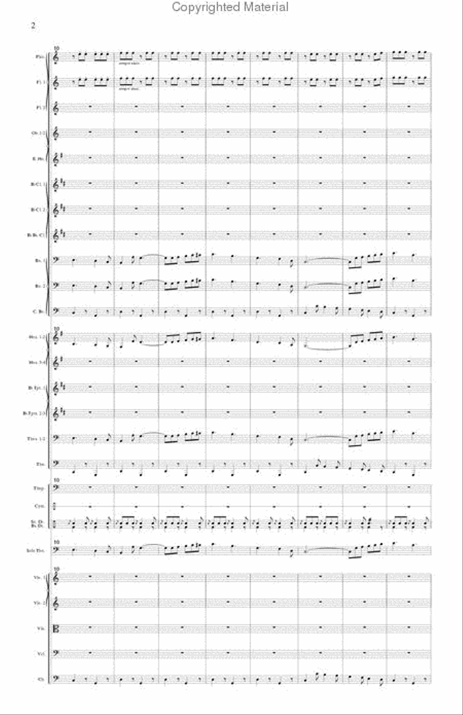 Seventy-Six Trombones (trombone and orchestra) Orchestra scores gallery preview page 3
