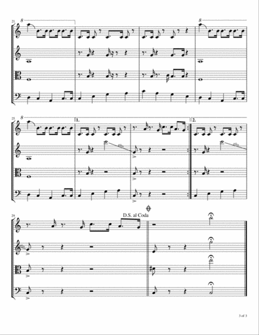 Hot Potato Hot Potato String Quartet scores gallery preview page 4
