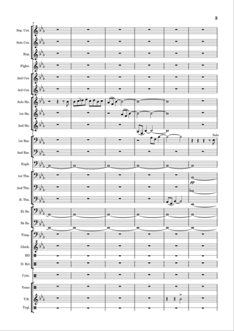 The Peebles Beltane Festival Suite (Opus 1) Brass Band scores gallery preview page 3