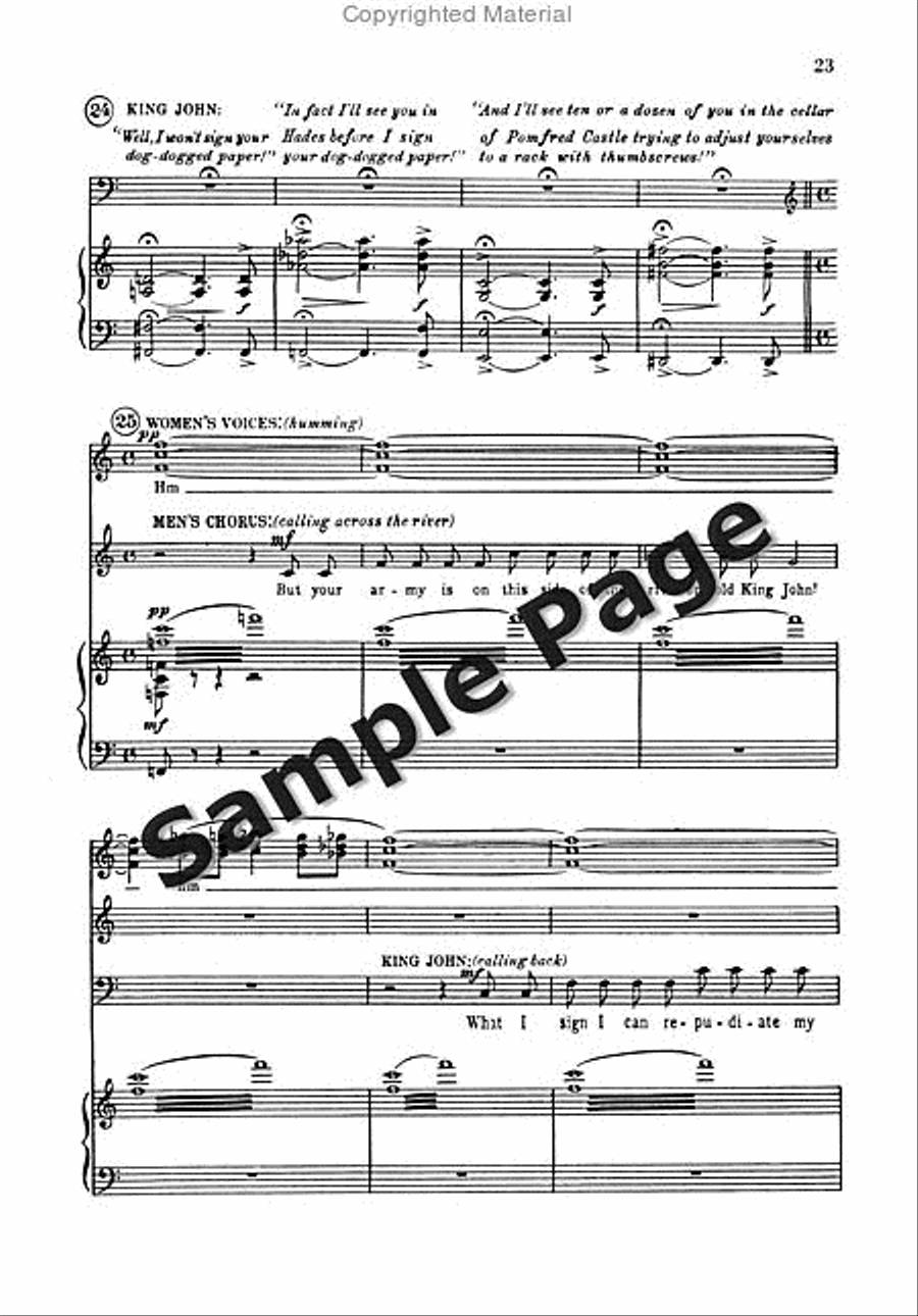 Ballad of Magna Carta 4-Part scores gallery preview page 24