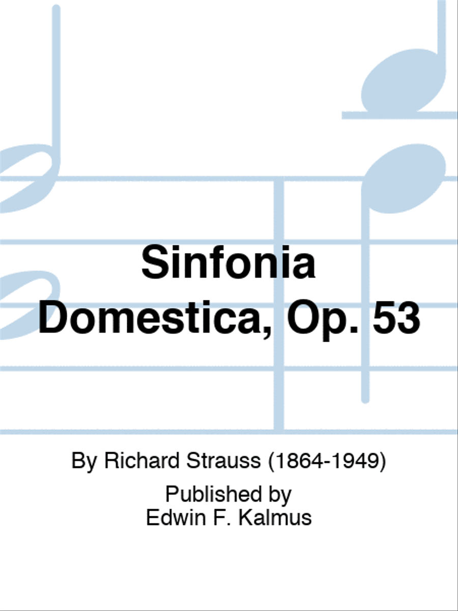 Sinfonia Domestica, Op. 53 3-Part scores gallery preview page 1